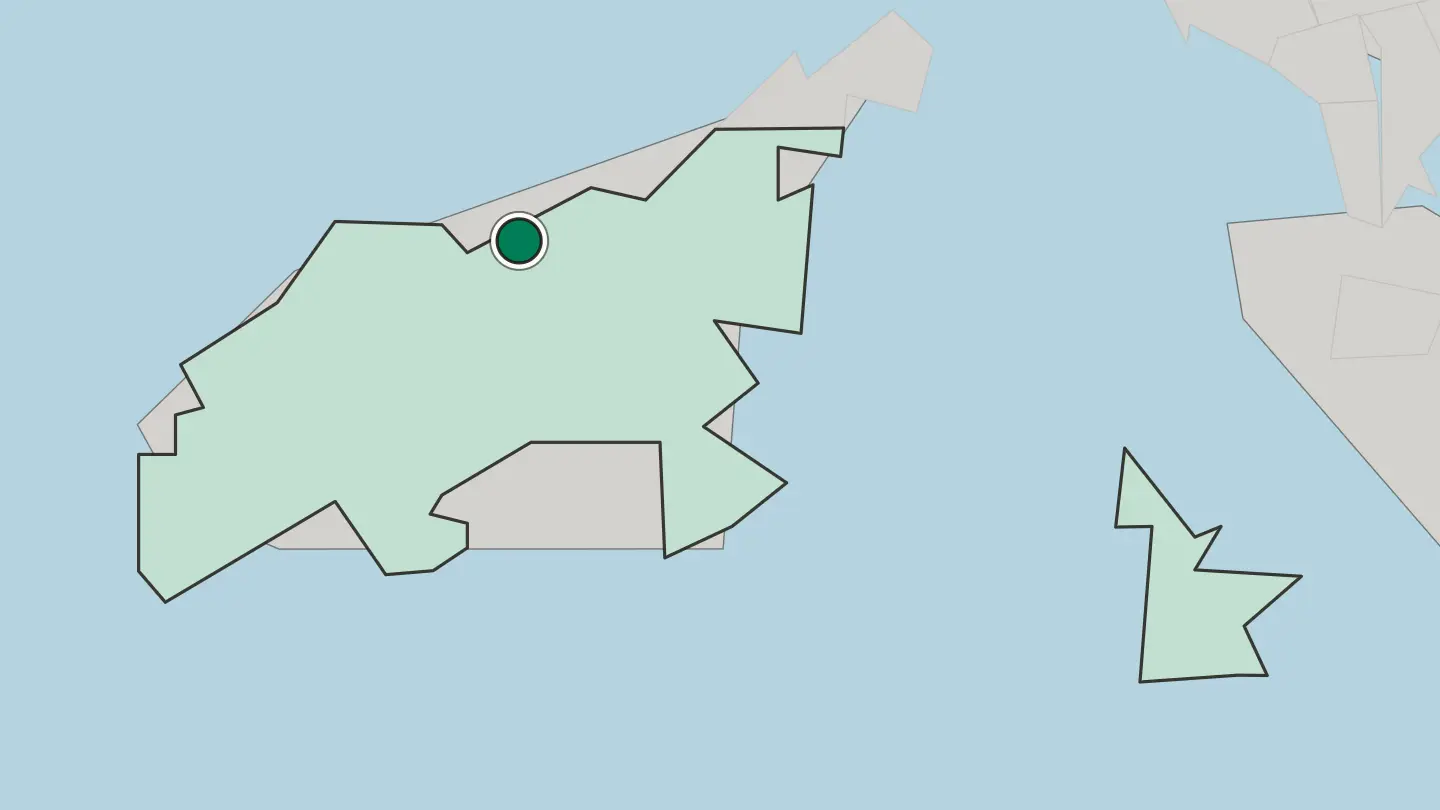 Map of Tung Chung in Hong Kong