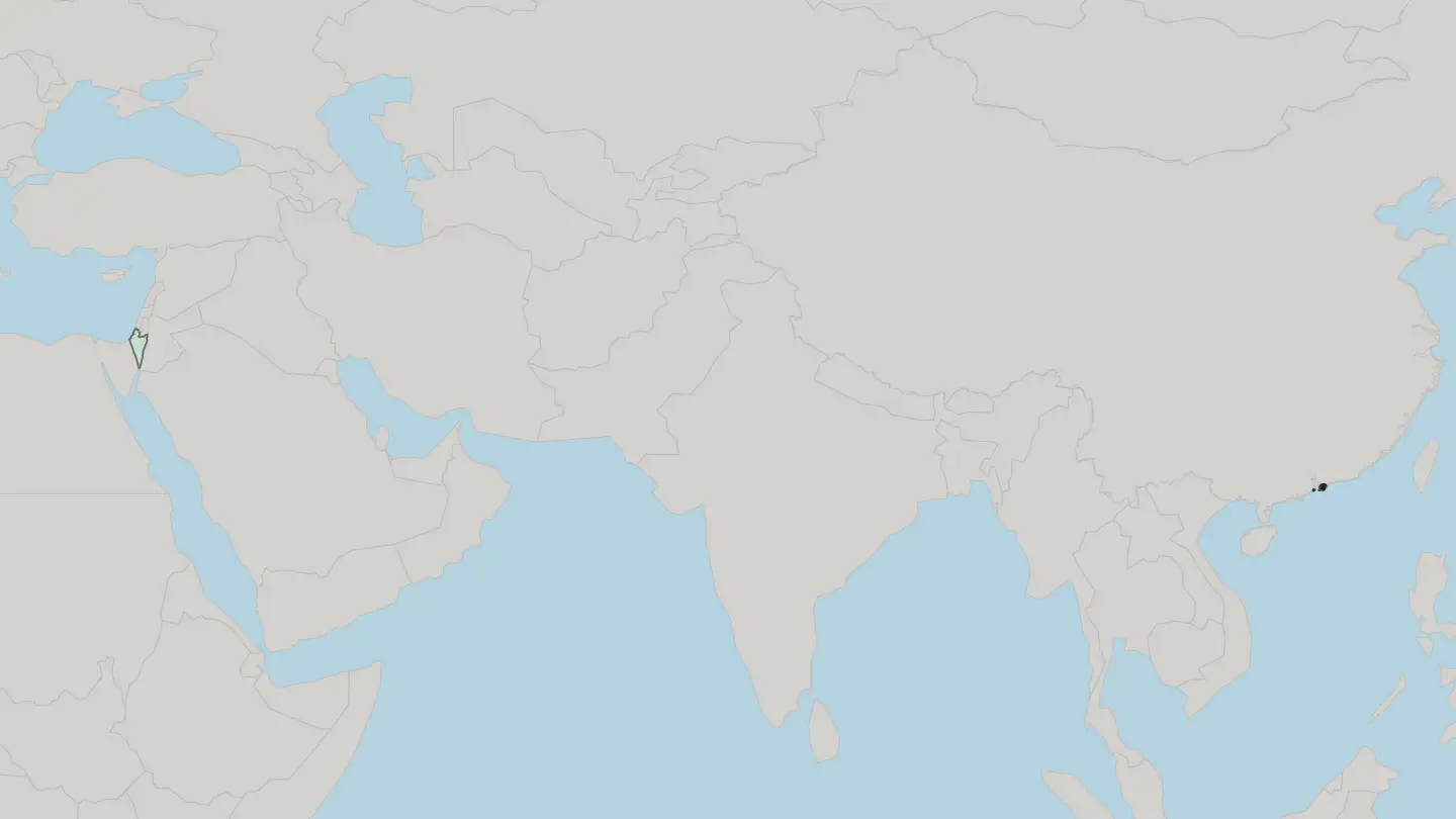 Map of Kwai Tsing in Hong Kong