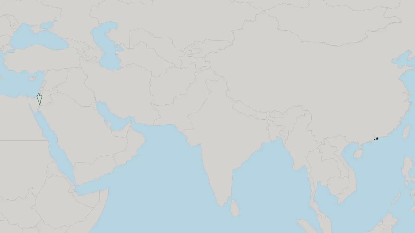 Map of Sha Tin in Hong Kong
