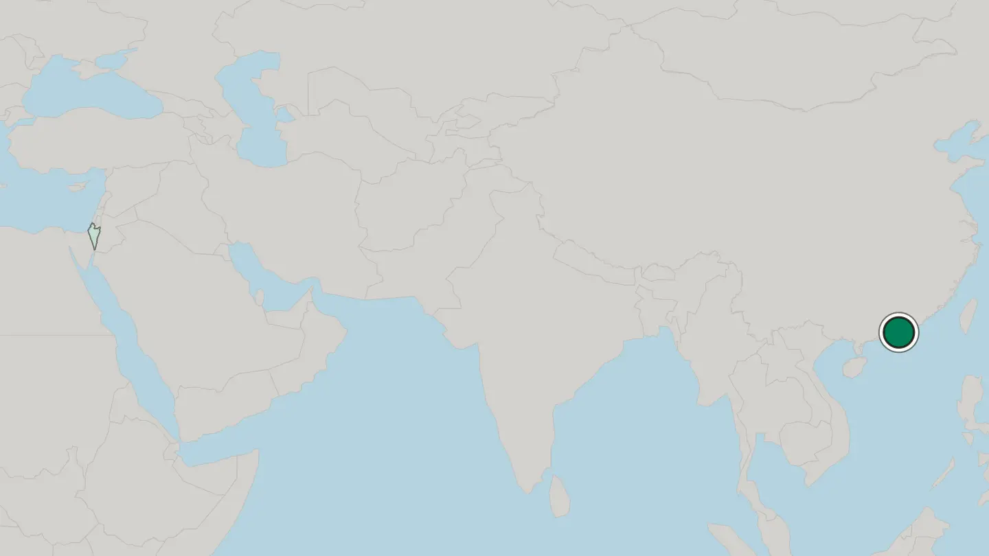 Map of Aberdeen in Hong Kong