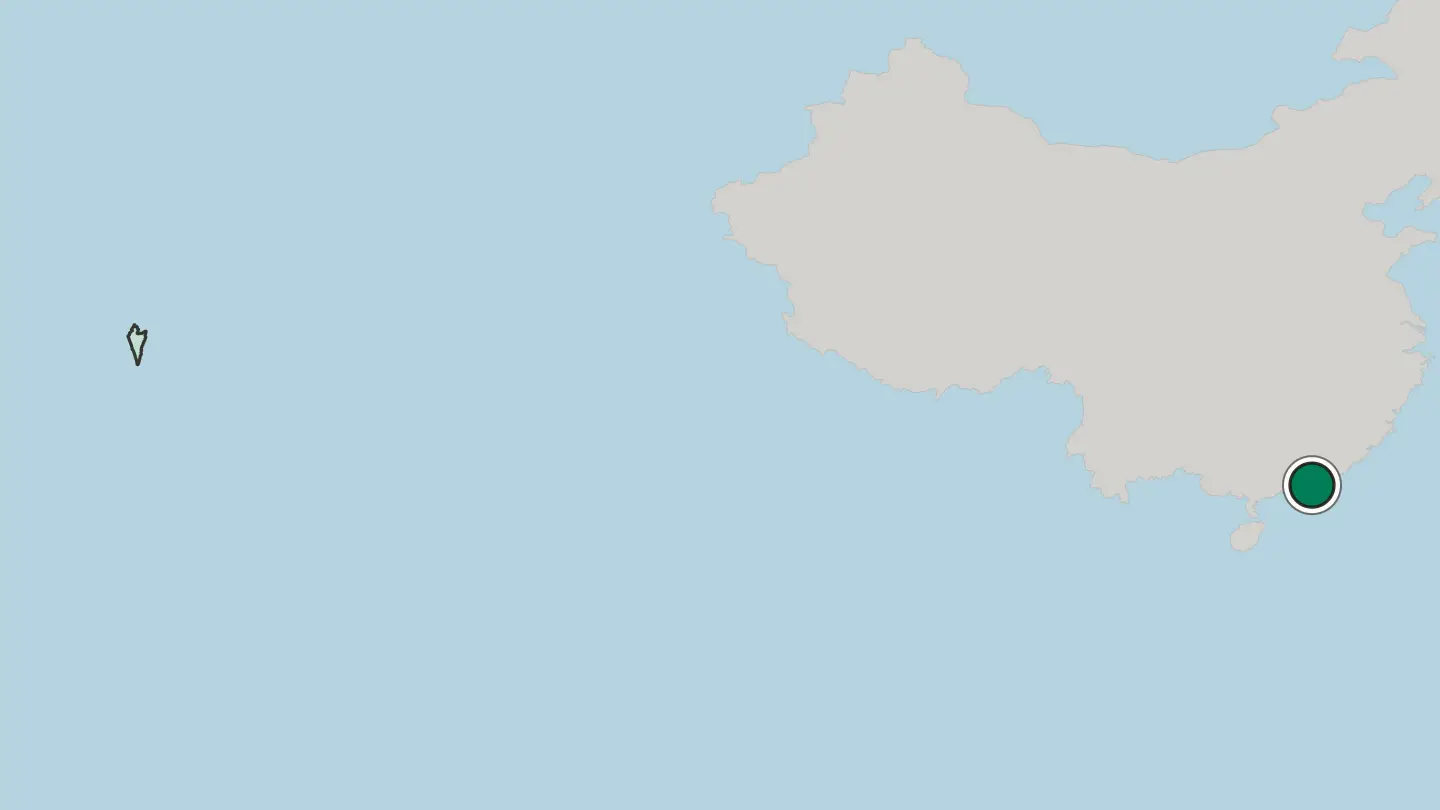 Map of Aberdeen in Hong Kong