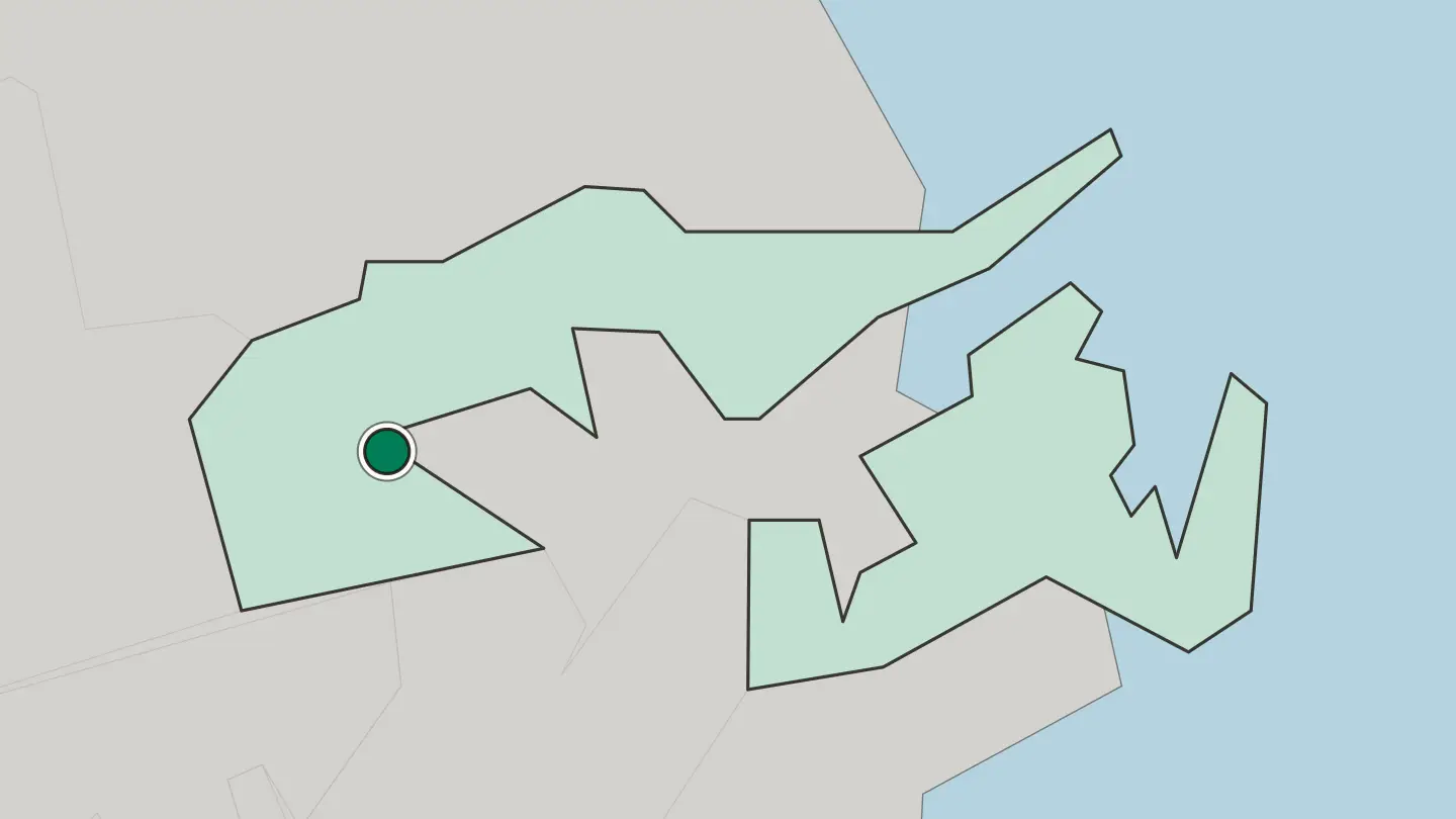 Map of Tai Po in Hong Kong
