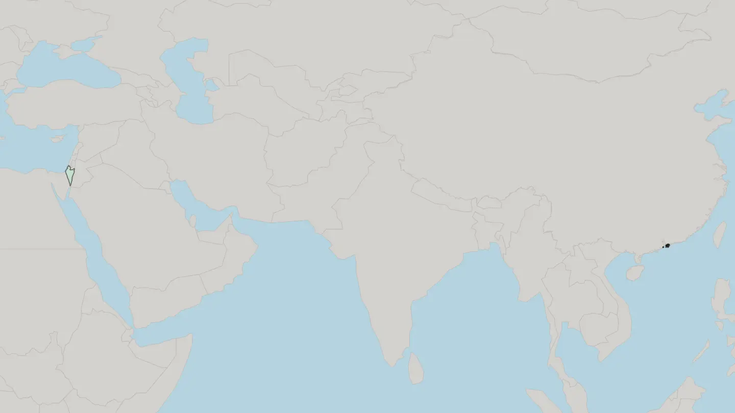 Map of Tuen Mun in Hong Kong