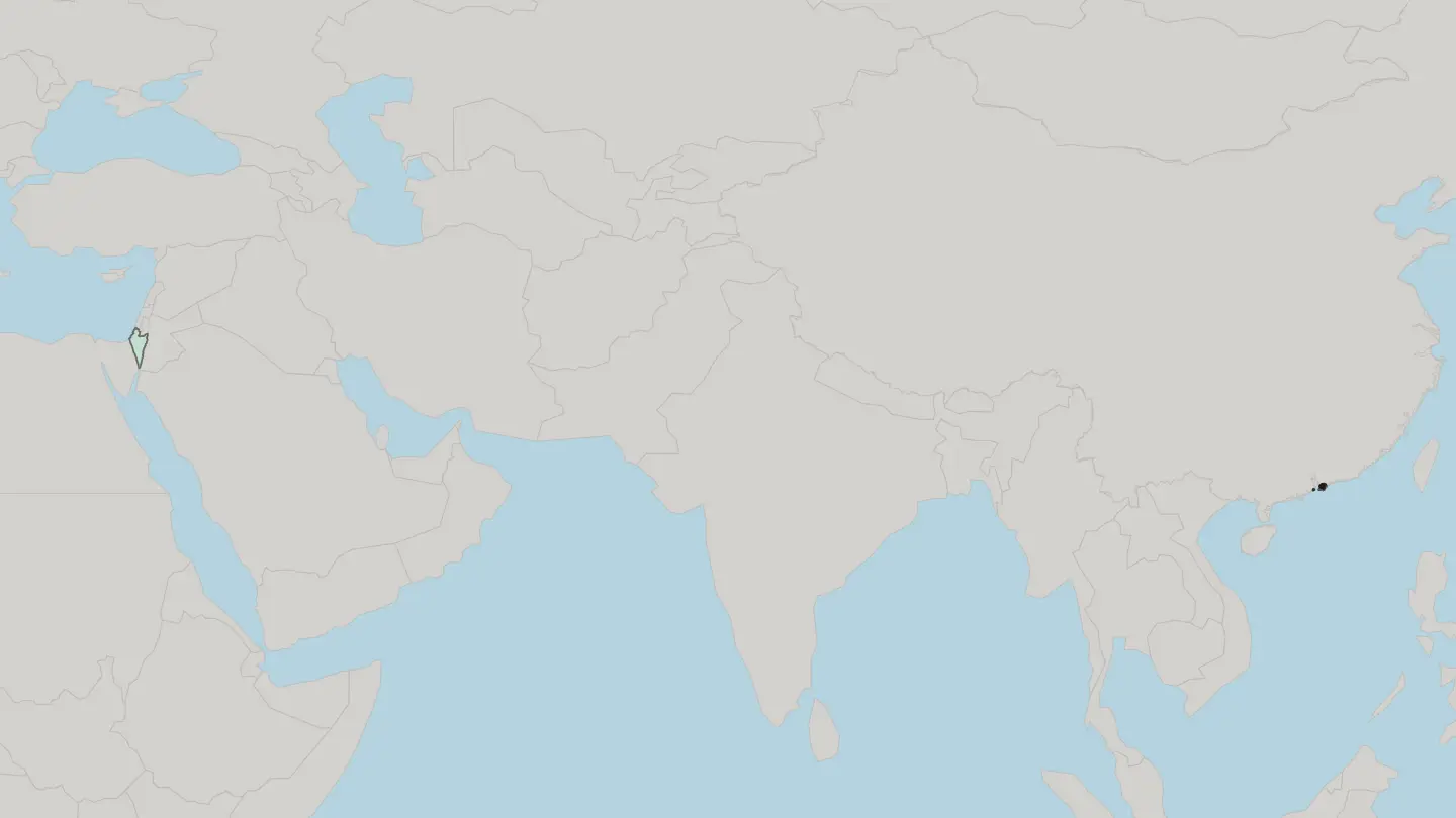 Map of Yuen Long District in Hong Kong