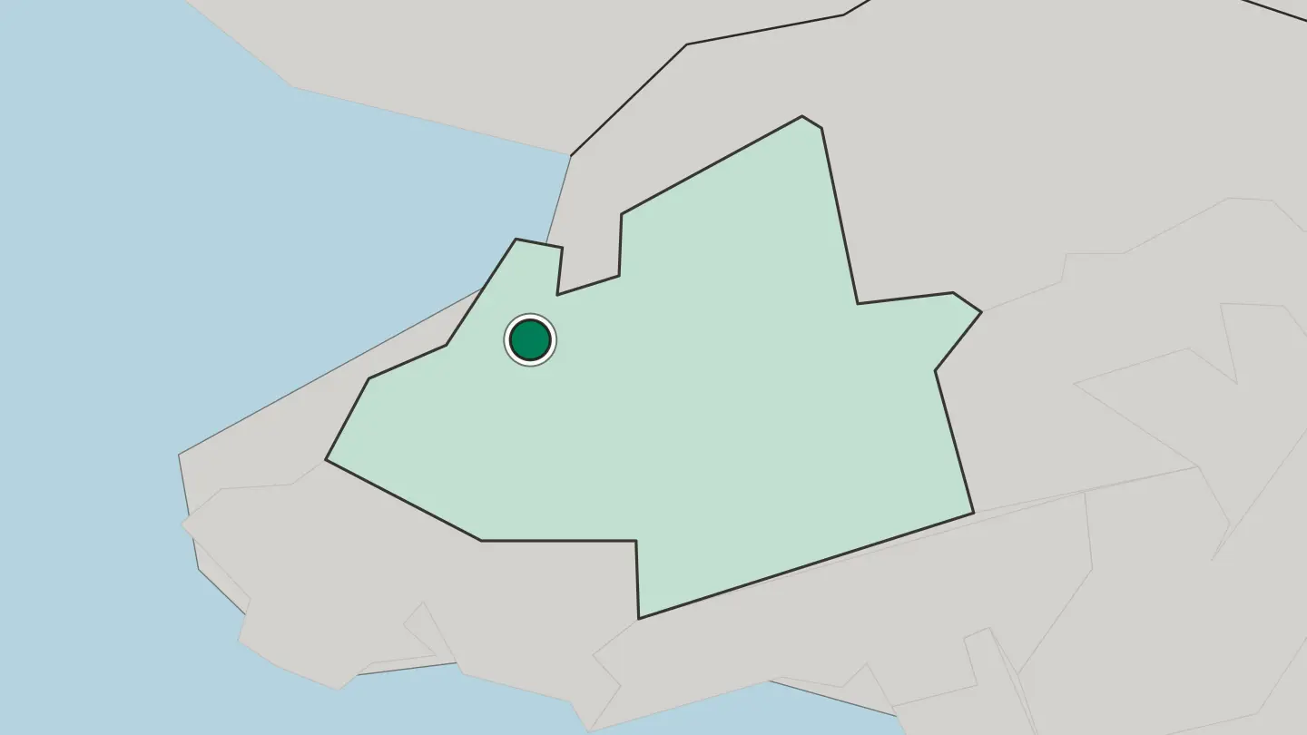 Map of Tin Shui Wai in Hong Kong