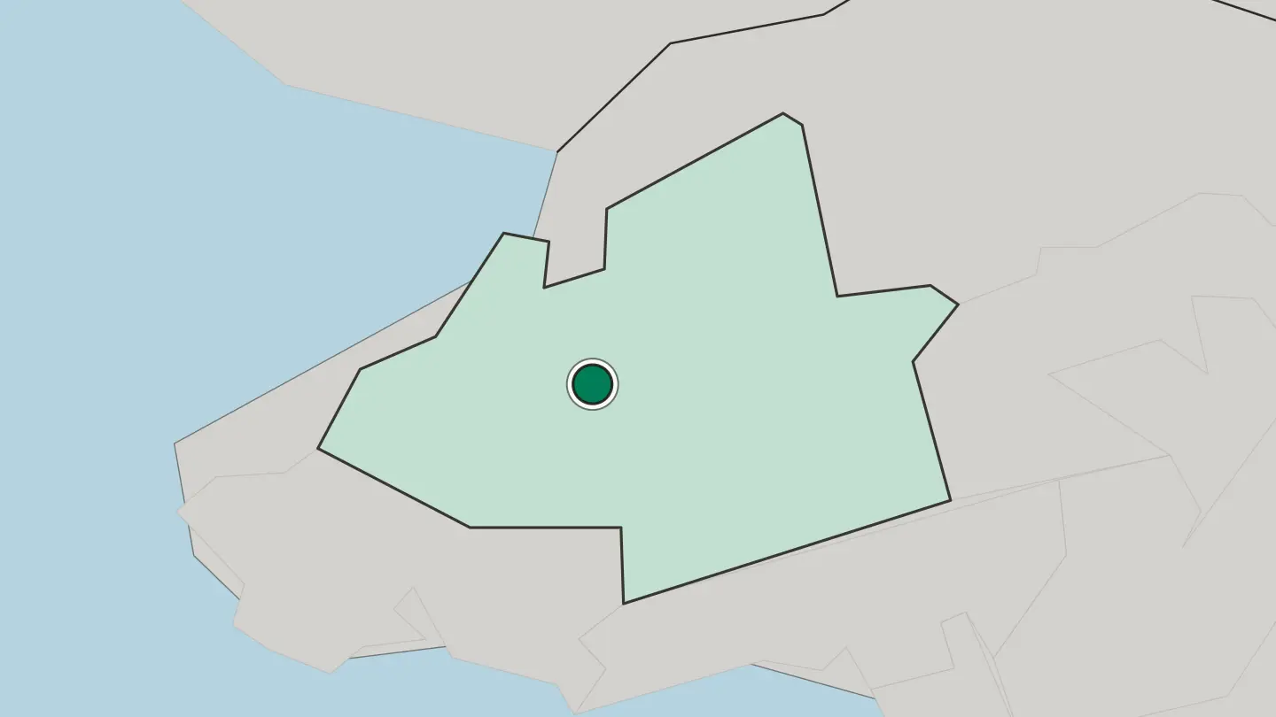 Map of Yuen Long in Hong Kong