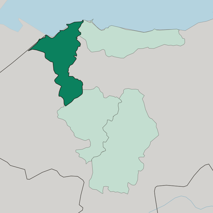 Map showing Departamento de Cortés — In Honduras