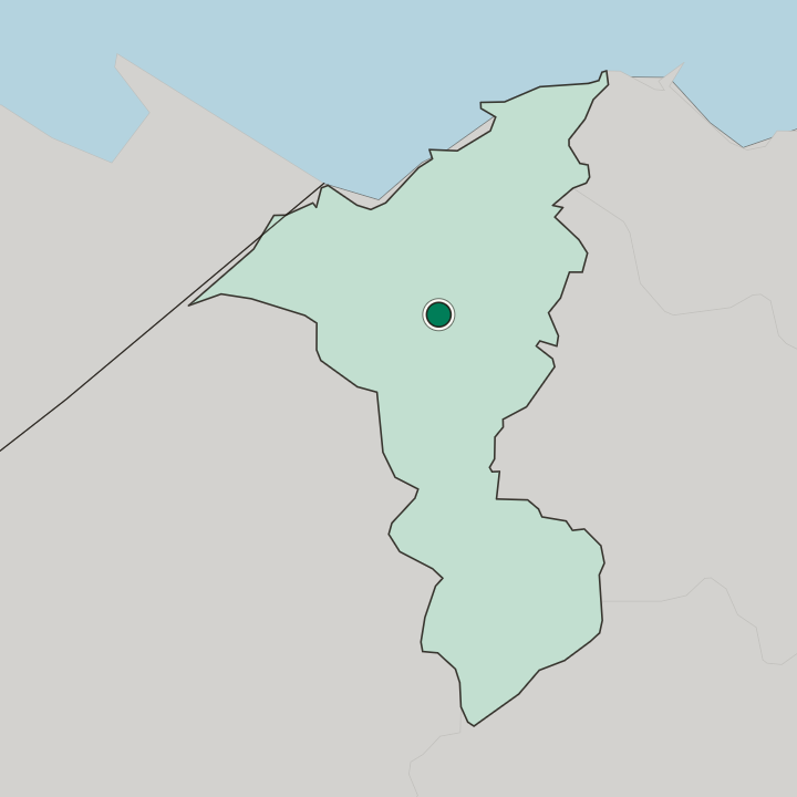 Map showing San Pedro Sula — In Departamento de Cortés