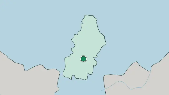 Map of Tegucigalpa in Honduras