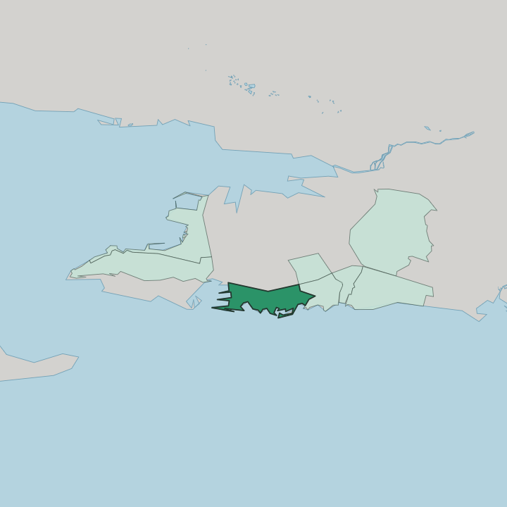 Map showing Bačvice — In Split