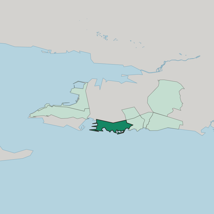 Map showing Bačvice — In Split