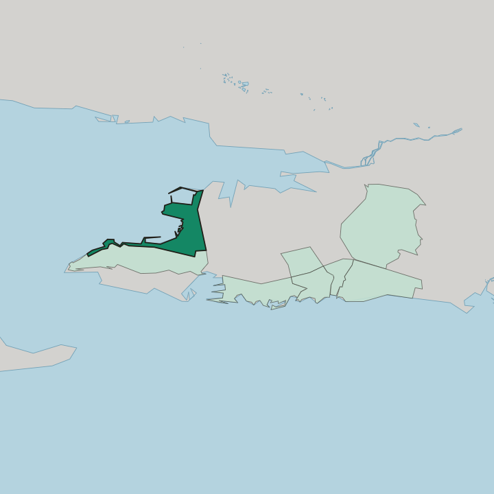 Map showing Spinut — In Split