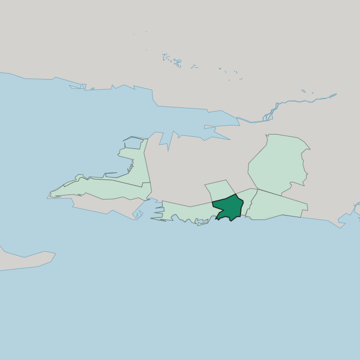 Map showing Trstenik — In Split
