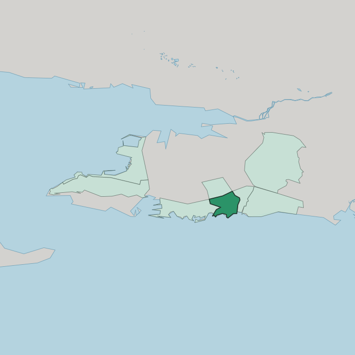 Map showing Trstenik, Split — In Split