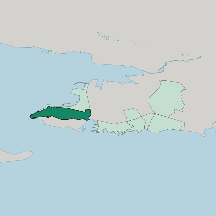 Map showing Varoš — In Split