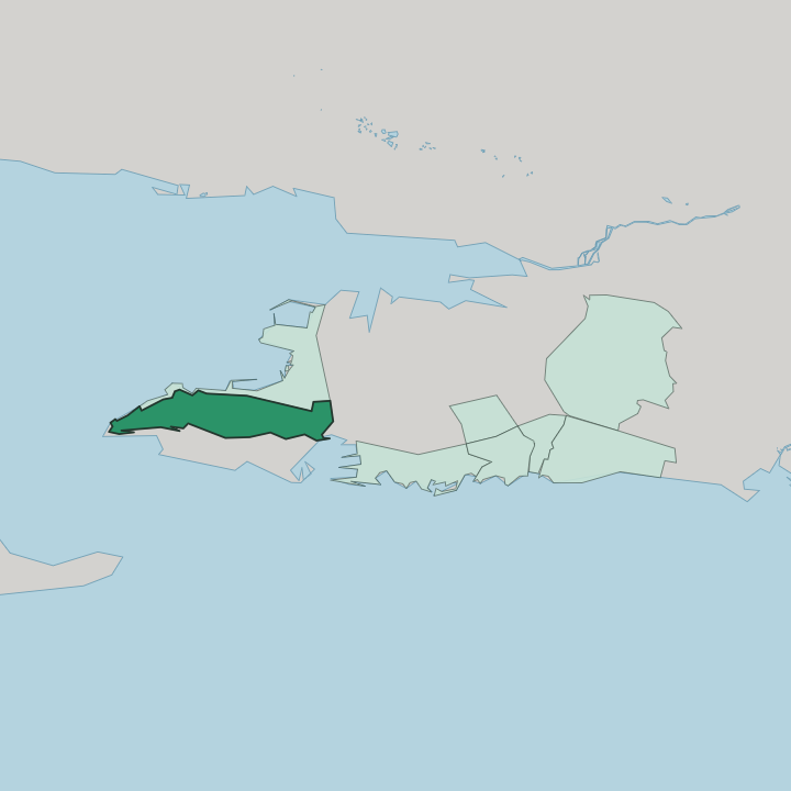 Map showing Varoš — In Split
