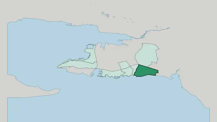 Map of Žnjan in Split