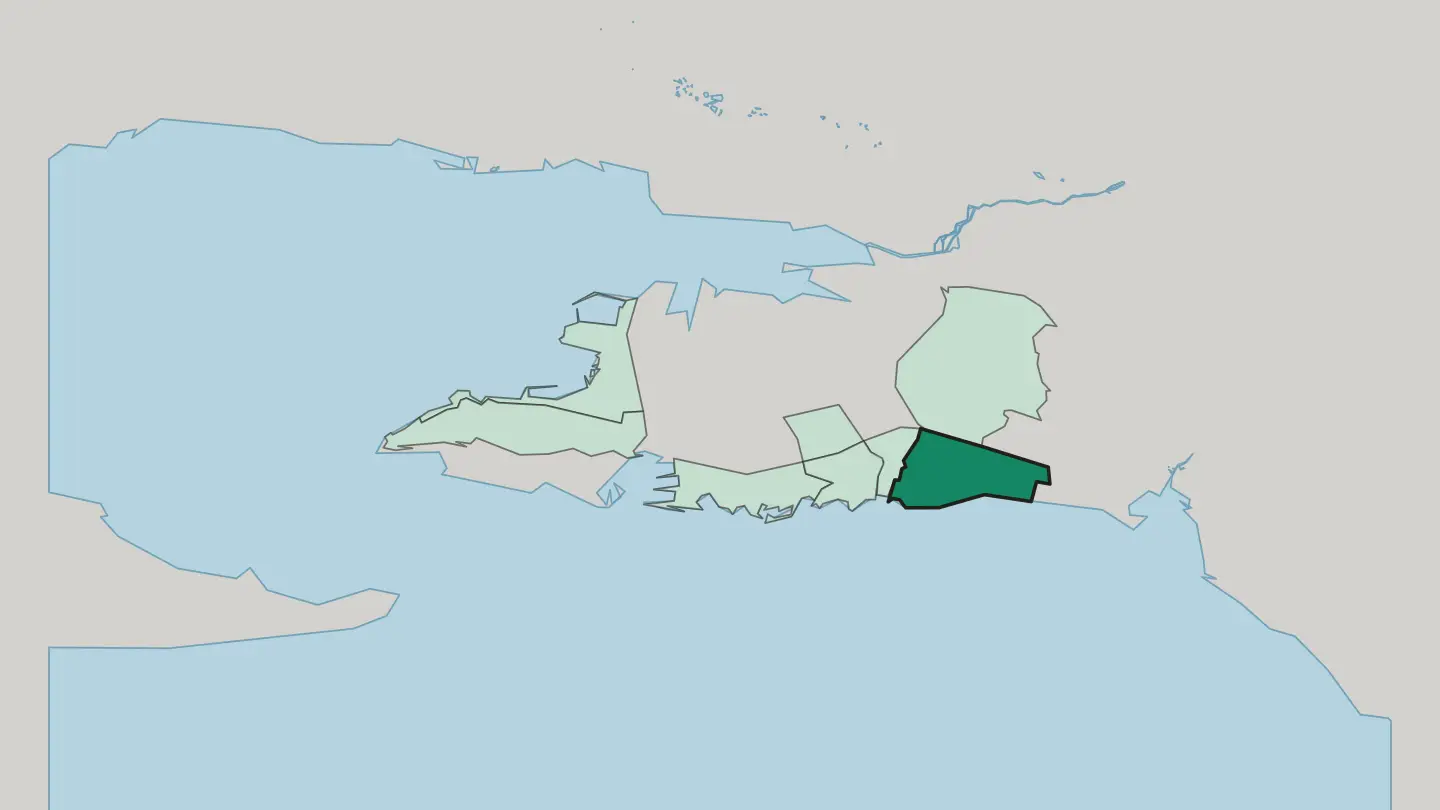 Map of Žnjan in Split