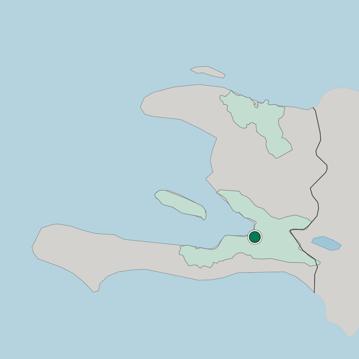 Map showing Port-au-Prince — In Haiti