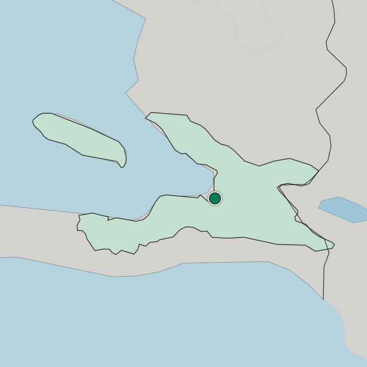 Map showing Port-au-Prince — In Département de l'Ouest