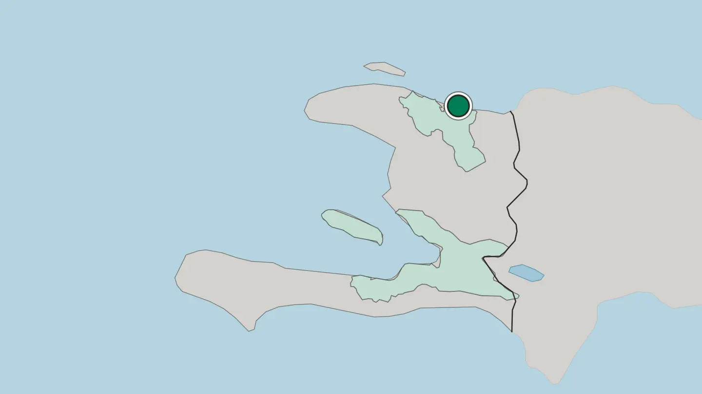 Map of Cap-Haïtien in Haiti