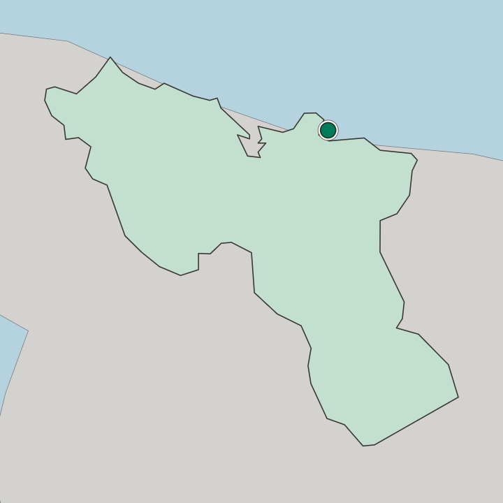 Map showing Cap-Haïtien — In Nord