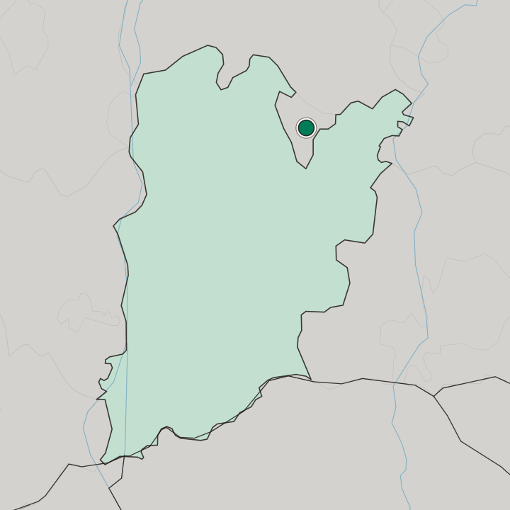 Map showing Kecskemét — In Bács-Kiskun county