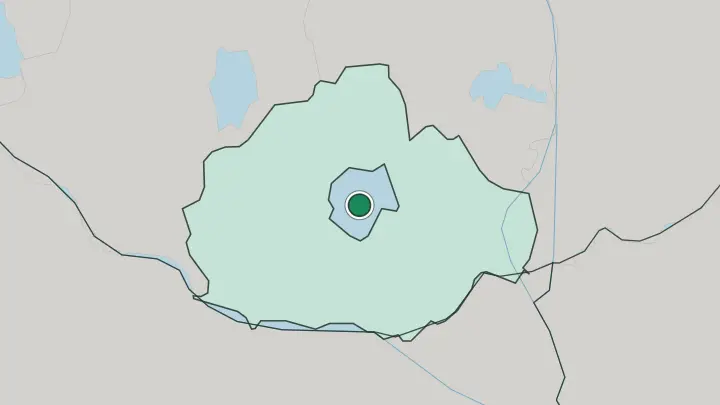 Map of Pécs in Hungary