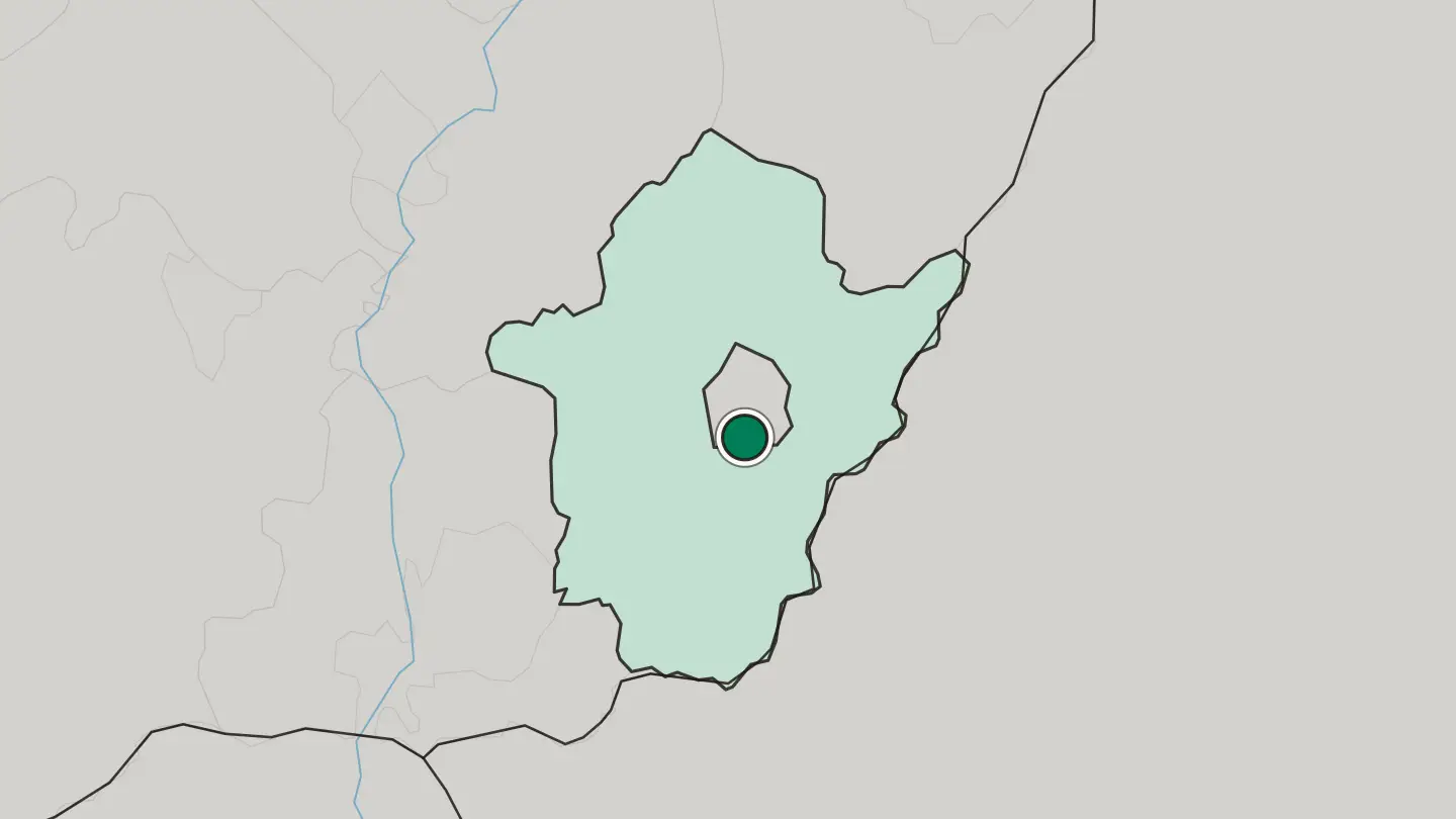 Map of Békéscsaba in Hungary