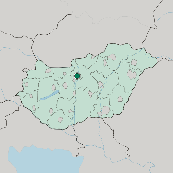 Map showing Naphegy — In Hungary