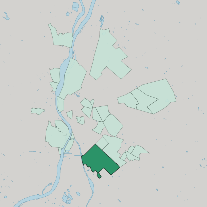 Map showing Pesterzsébet — In Budapest