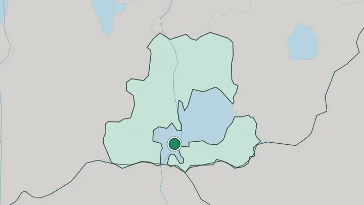 Map of Szeged in Hungary