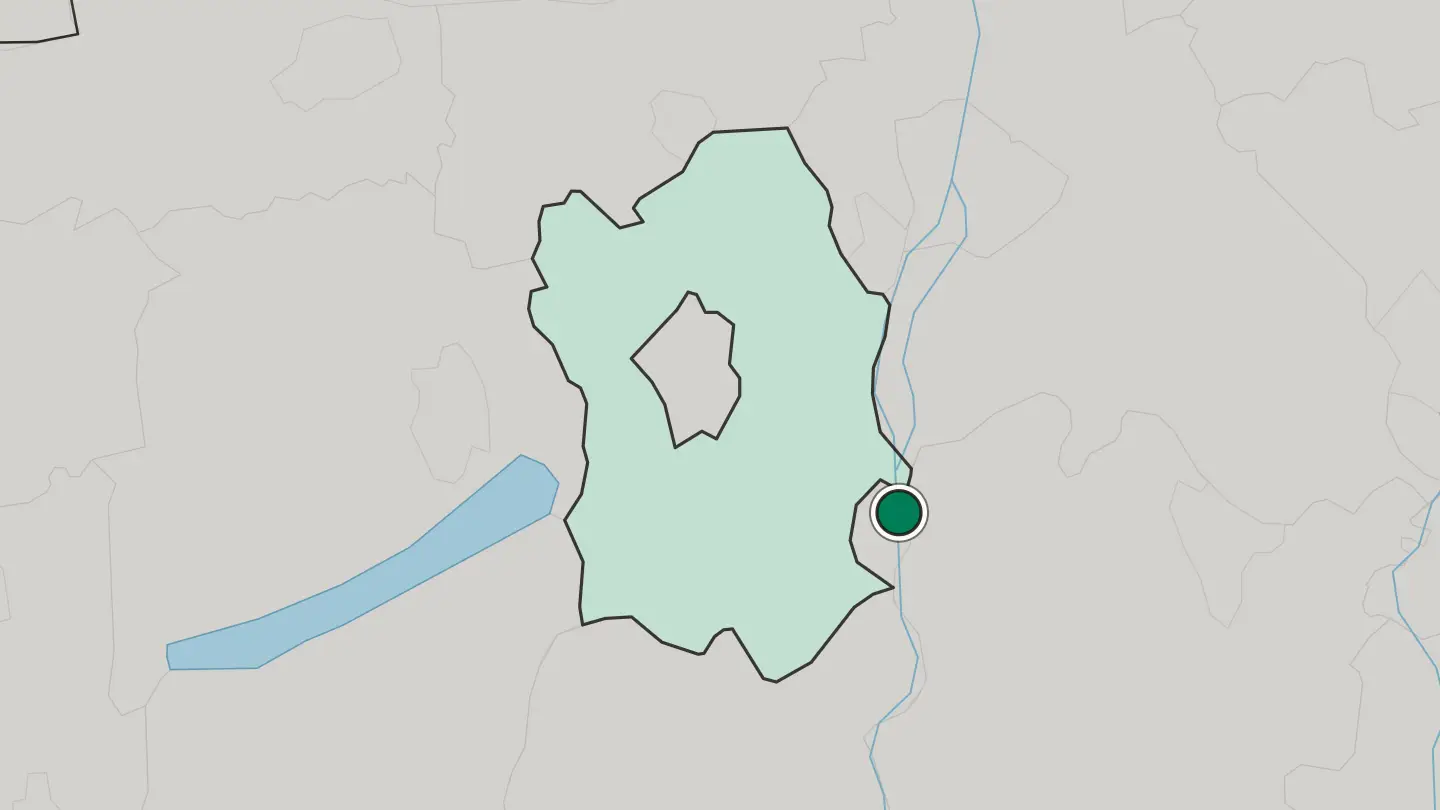 Map of Dunaújváros in Hungary