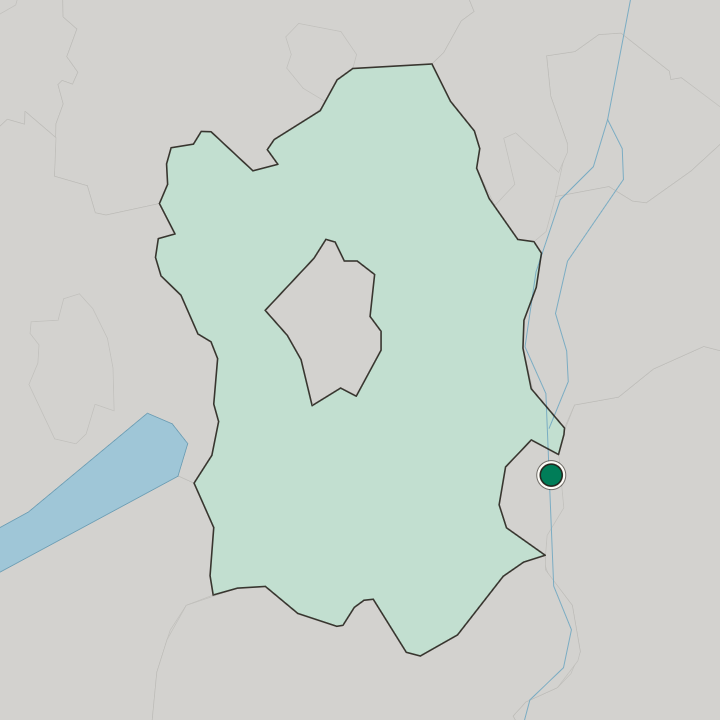 Map showing Dunaújváros — In Fejér megye