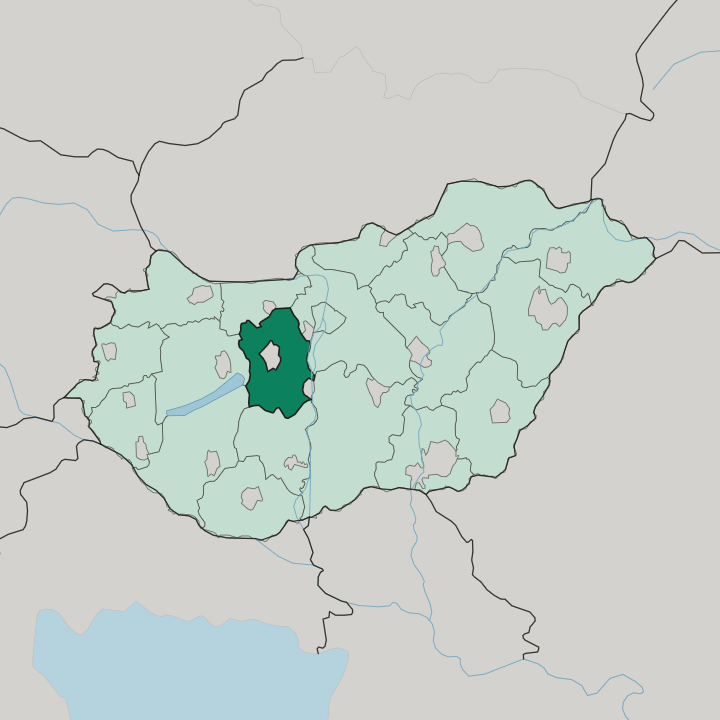 Map showing Fejér megye — In Hungary