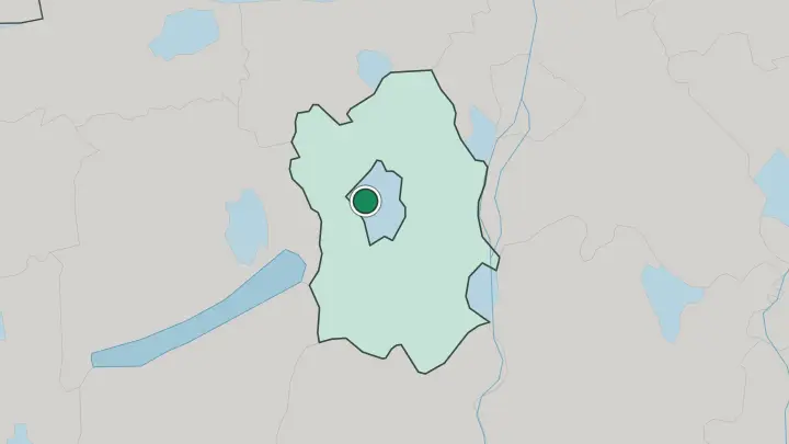 Map of Székesfehérvár in Hungary