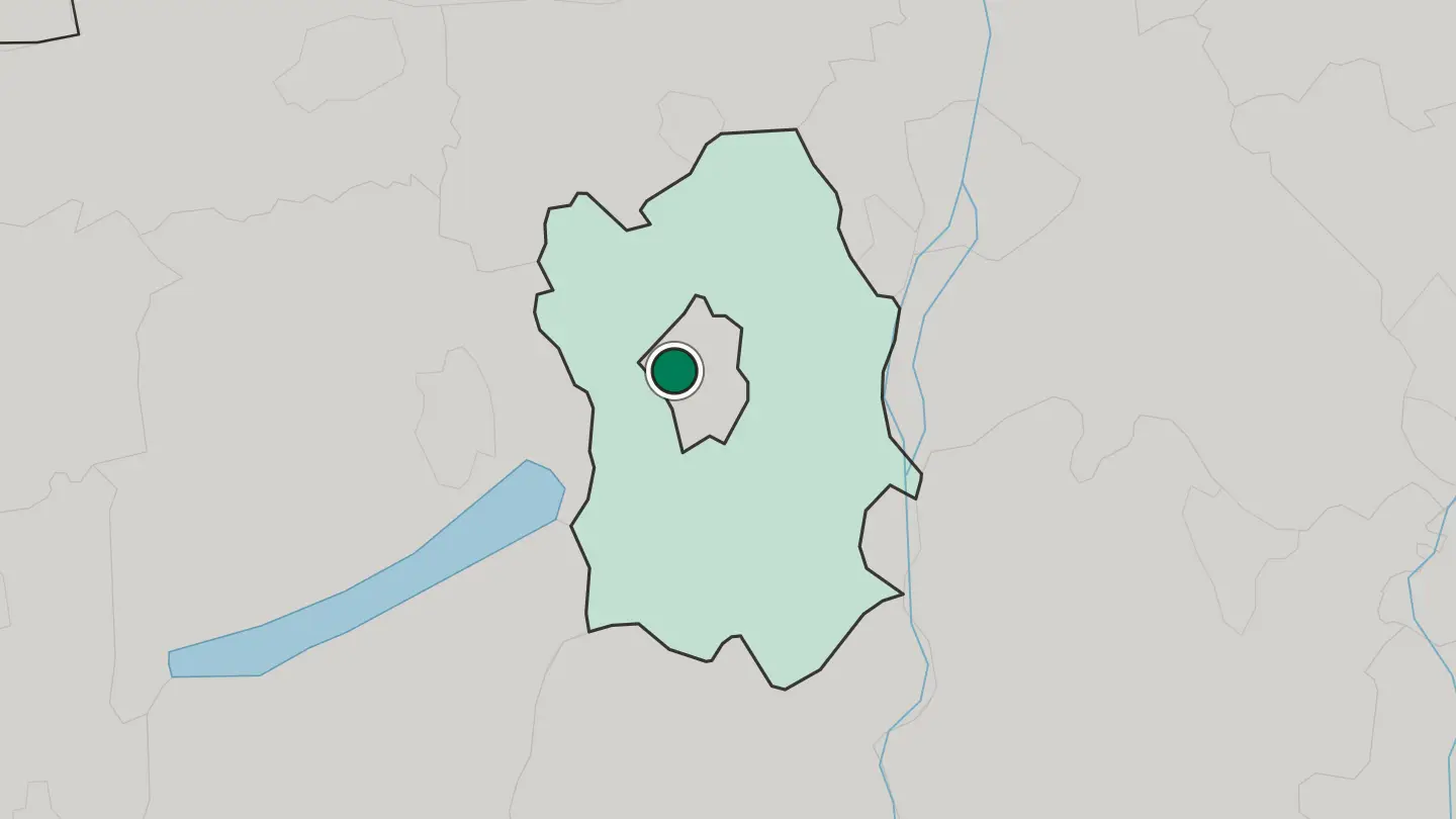 Map of Székesfehérvár in Hungary