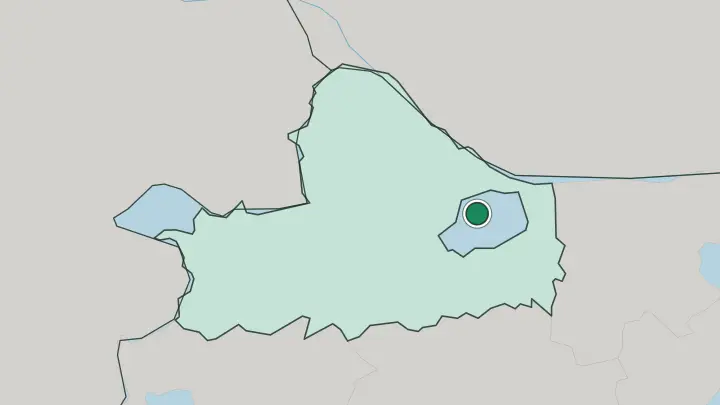 Map of Győr in Hungary