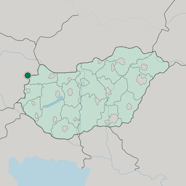 Map showing Sopronbánfalva — In Hungary