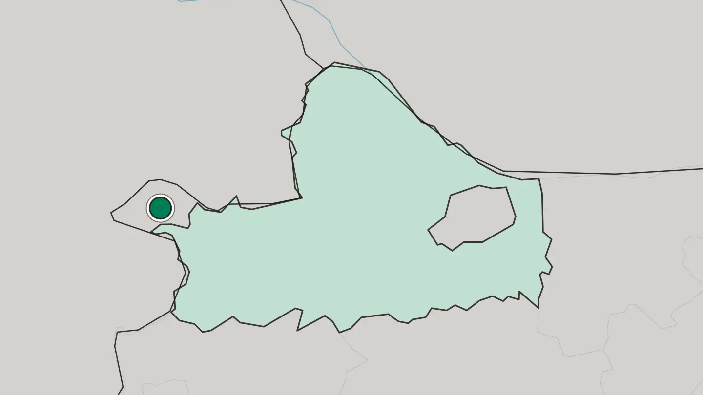 Map of Sopron in Hungary