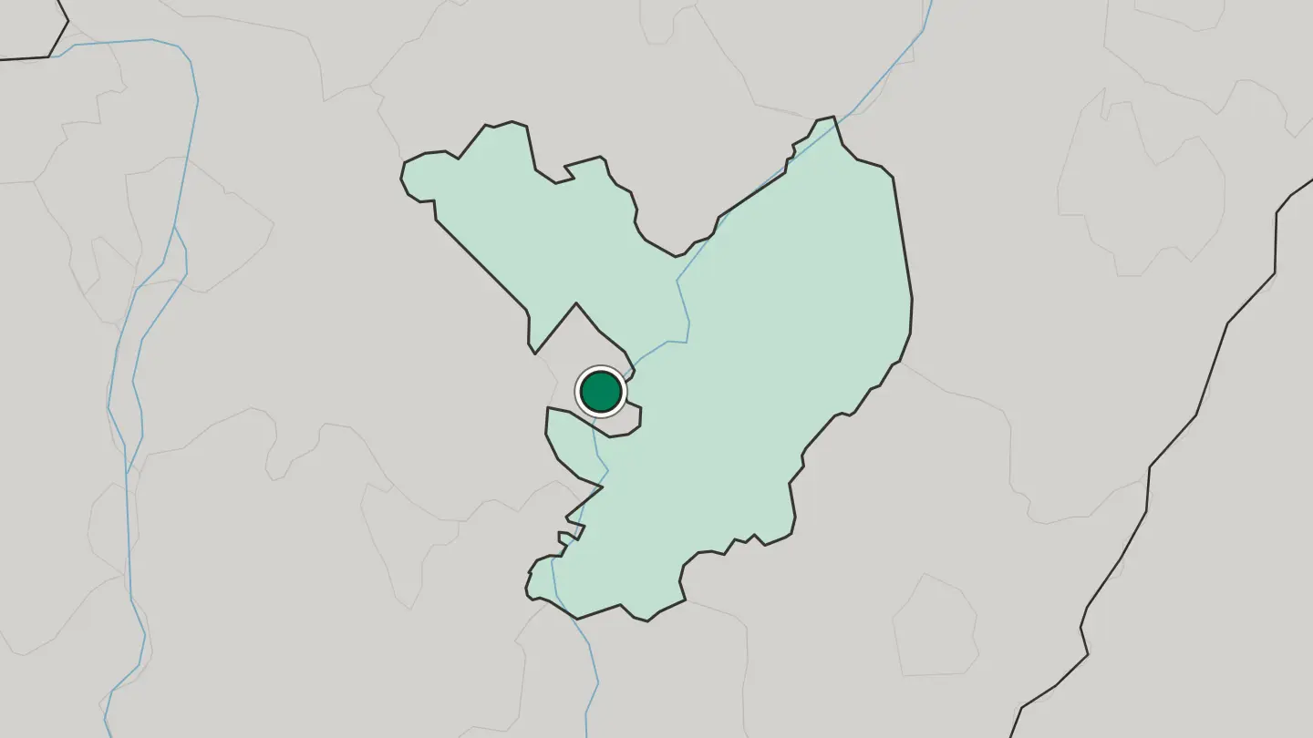 Map of Szolnok in Hungary