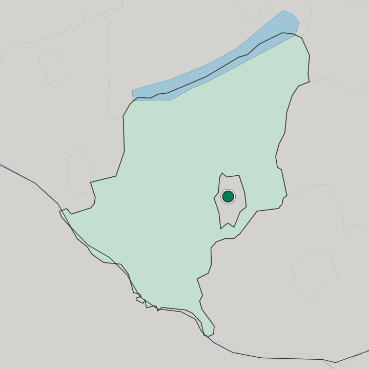 Map showing Kaposvár — In Somogy megye