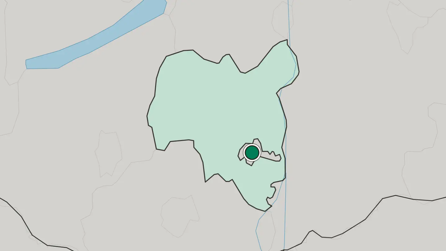 Map of Szekszárd in Hungary