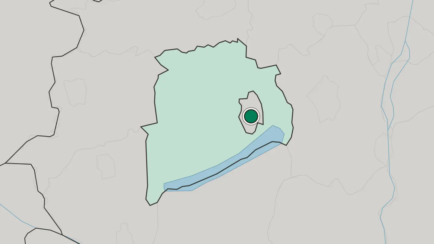 Map of Veszprém in Hungary