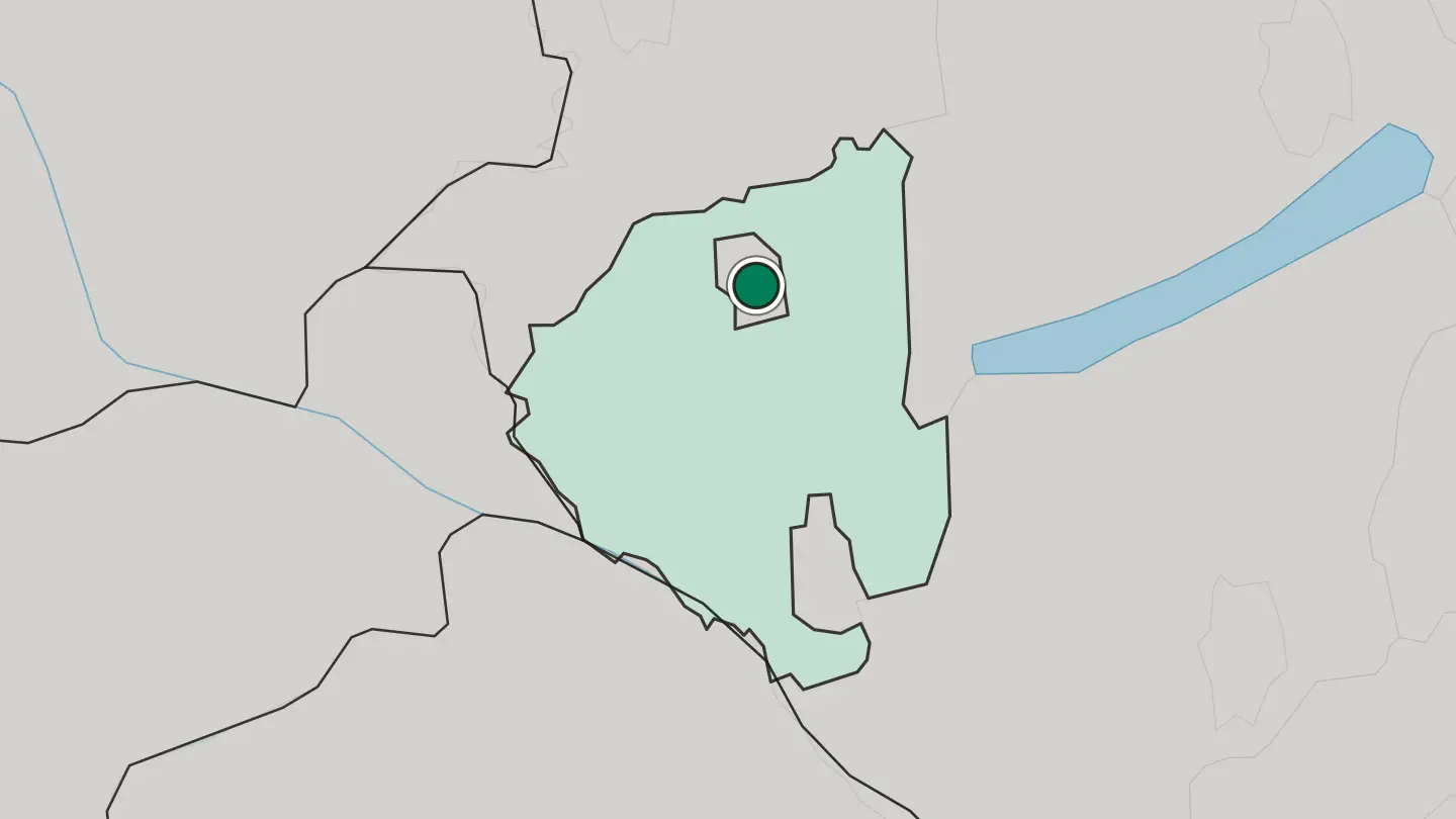 Map of Zalaegerszeg in Hungary