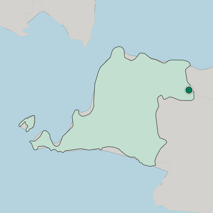 Map showing South Tangerang — In Banten