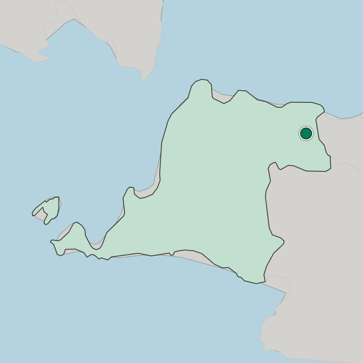 Map showing Tangerang — In Banten