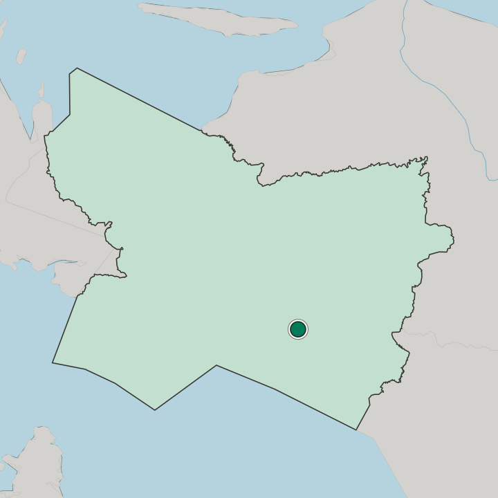 Map showing Timika — In Central Papua