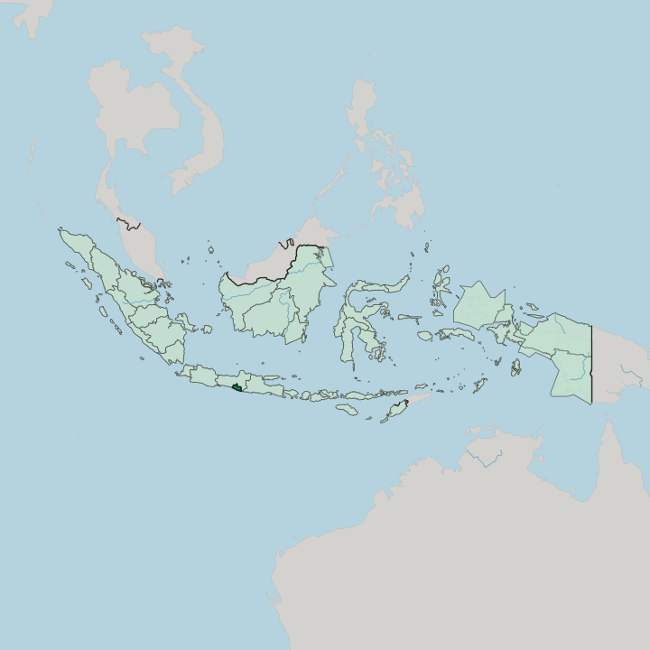 Map showing Daerah Istimewa Yogyakarta — In Indonesia
