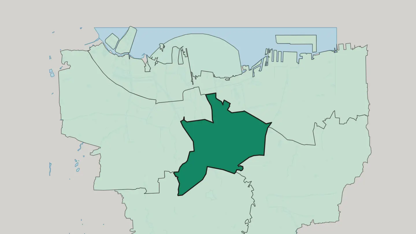 Map of Central Jakarta in Jakarta